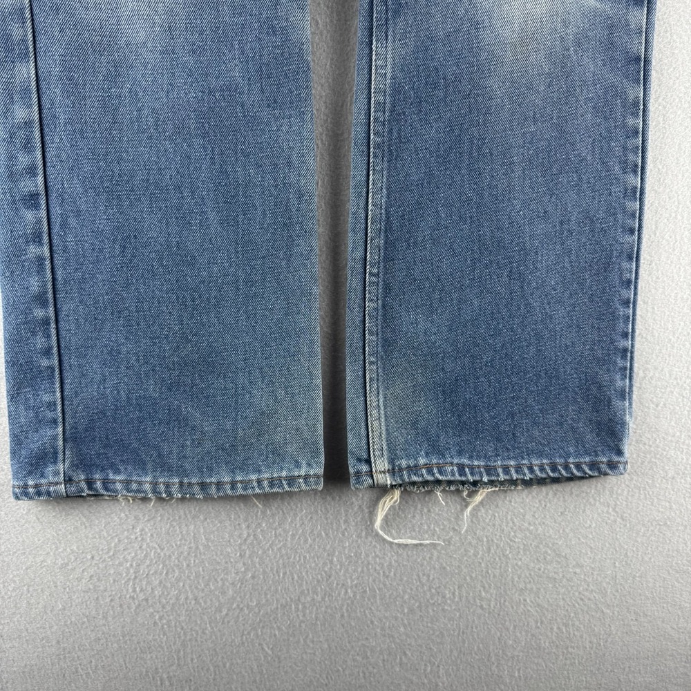 Vintage 70s Jeans Mens (Fits 34x29) Blue Denim Faded Bootcut Scoville Zip USA - Picture 5 of 16